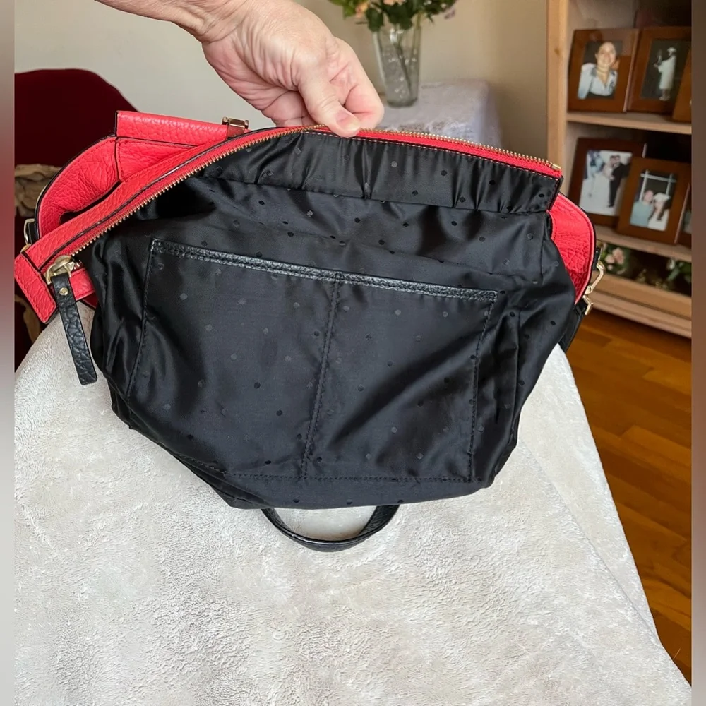 Kate spade Chelsea Hayden pebbled leather colorblock satchel with strap purse - Picture 14 of 17